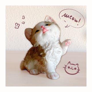 Figura Decorativa Gato de Cerámica Infantil