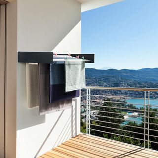 Tendederos pared 100cm - Negro