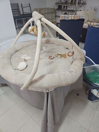 Parque infantil bebé beige