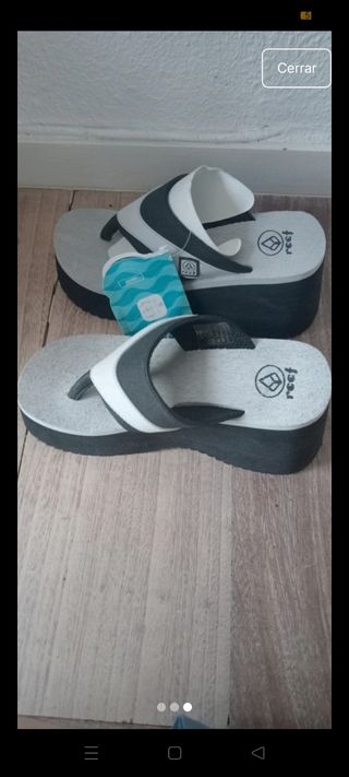 Sandalias Reef plataforma mujer. Dan talla 39.