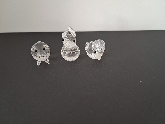 3 Animaletti Swarovski Cristallo