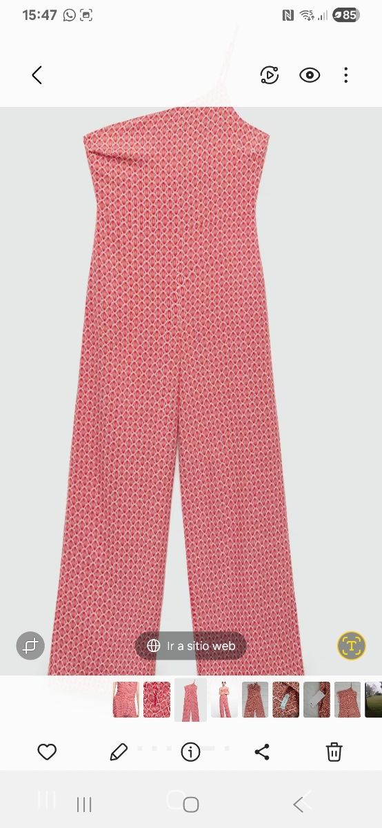 Mono MANGO asimétrico XL - Rojo blanco