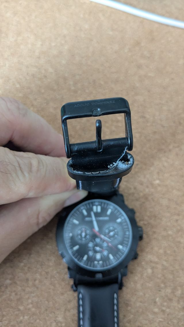 Reloj Adolfo Domínguez Cronógrafo Negro