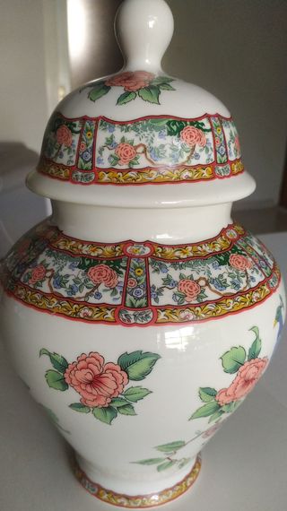 Jarrón chino Tibor porcelana