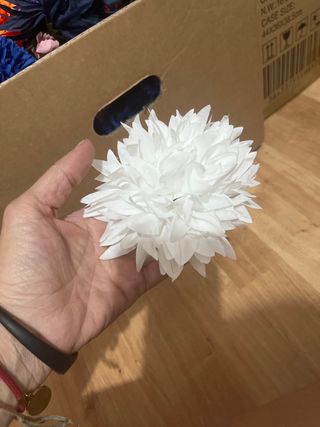 Flor flamenca blanca - 1 ud.
