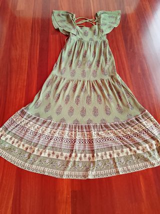 Vestido ibicenco verde