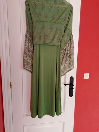 Vestido ibicenco verde