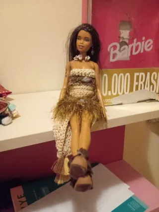 Barbie Pocahontas uncinetto