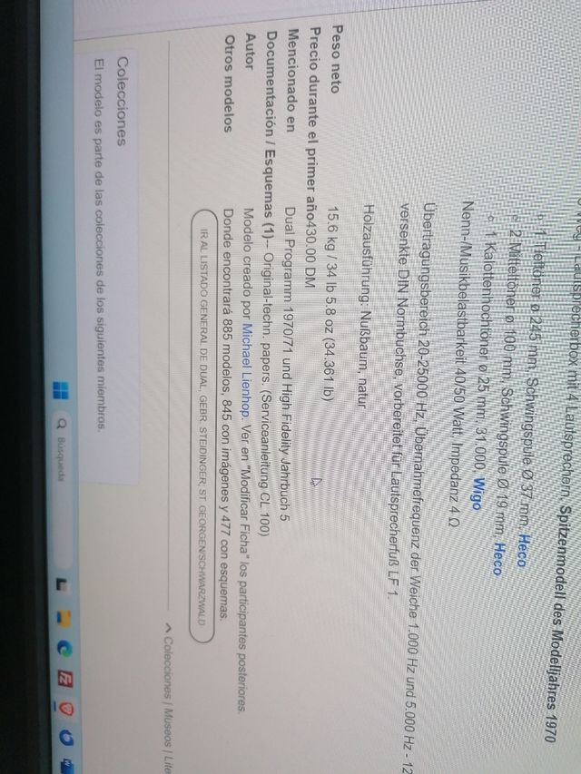 Altavoces Dual CL100 Vintage