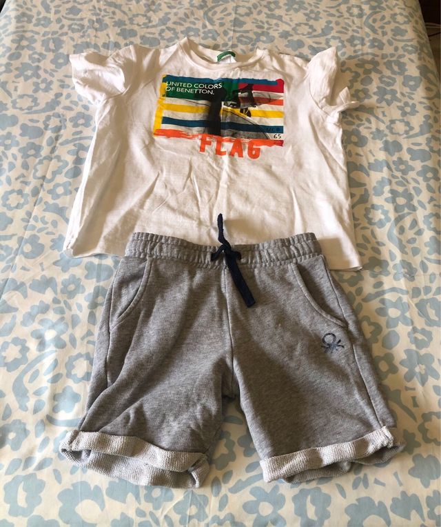 Conjunto Benetton + Sudadera Nike zapatillas