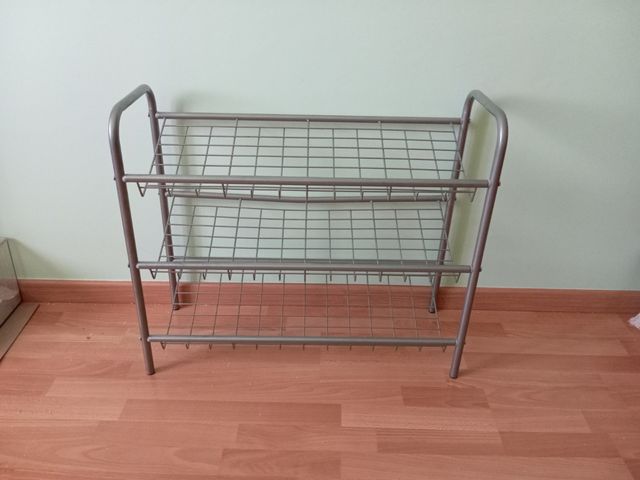 Zapatero metálico 3 pisos - Gris