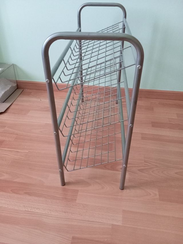 Zapatero metálico 3 pisos - Gris