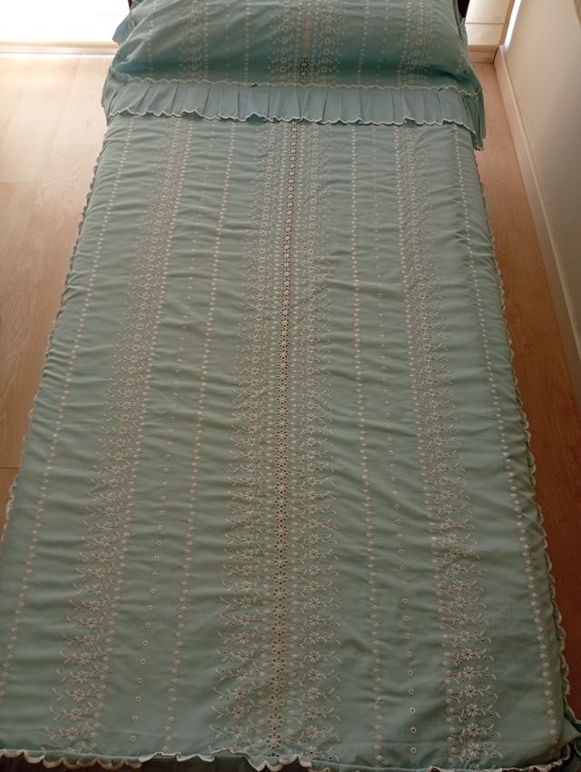 Copripiumino vintage blu 90x190cm