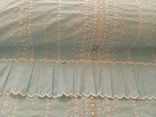 Cubrecama vintage azul 90x190cm