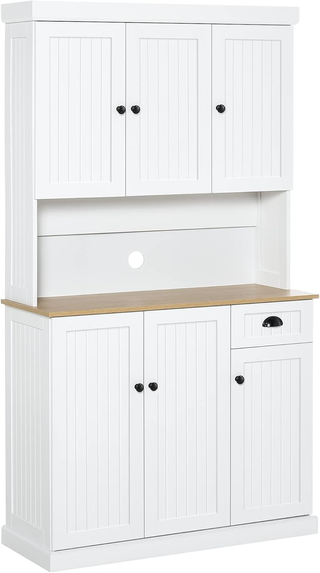 Credenza Cucina Alta con Armadietti, Cassetto e Pi