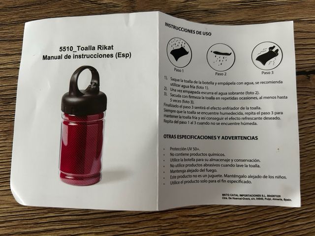 2 Toallas enfriadoras Rikat