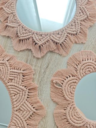 3 Espejos macramé