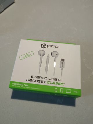Auricolari Prio Stereo USB C bianchi