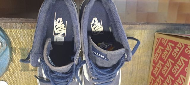 Vans Scarpe Alte Blu Usate