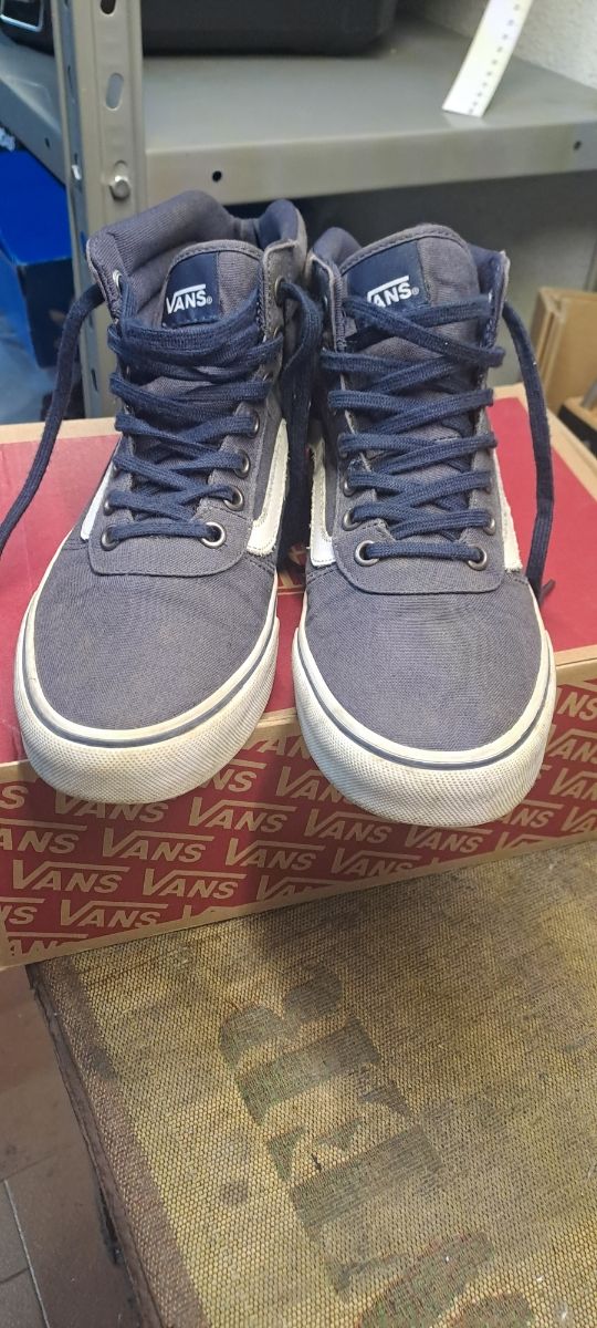 Vans Scarpe Alte Blu Usate