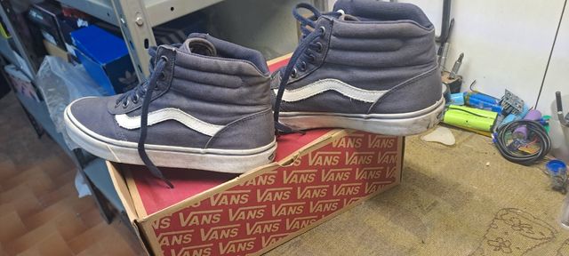 Vans Scarpe Alte Blu Usate