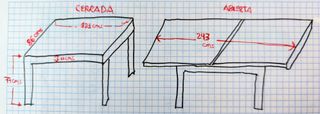 Mesa comedor cristal madera