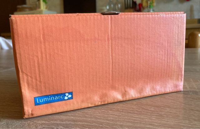 Set 4 portantipasto spezie vetro satinato luminarc