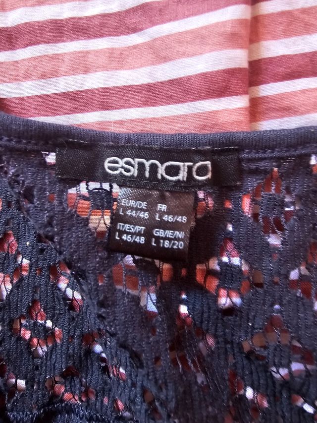 Vestido Esmara Negro XXL - 46