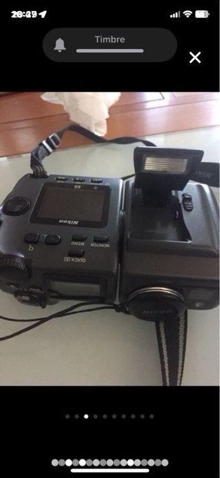 Cámara Nikon digital negra