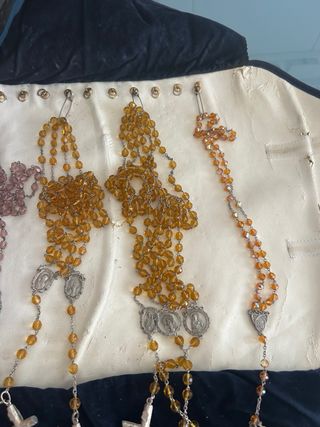 Rosario plata antiguo