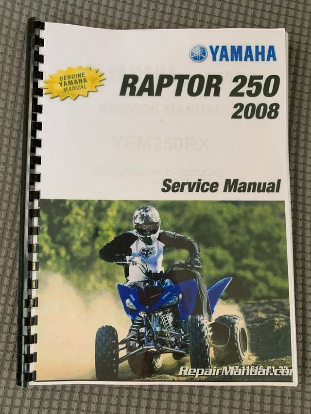 Manual Yamaha Raptor 250 2008