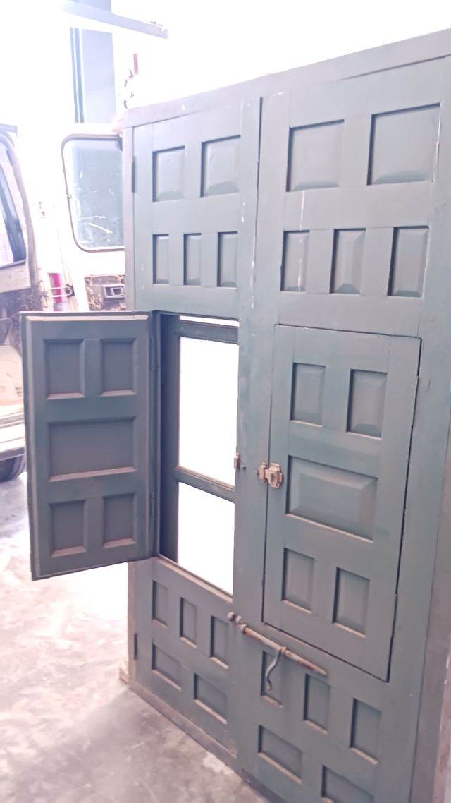 Ventana madera antigua - 2 piezas