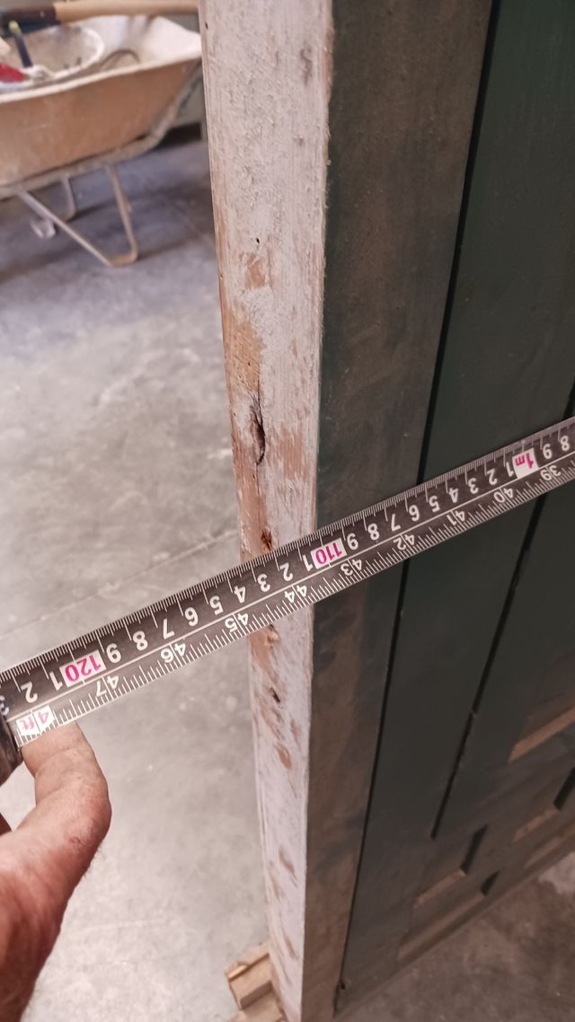 Ventana madera antigua - 2 piezas