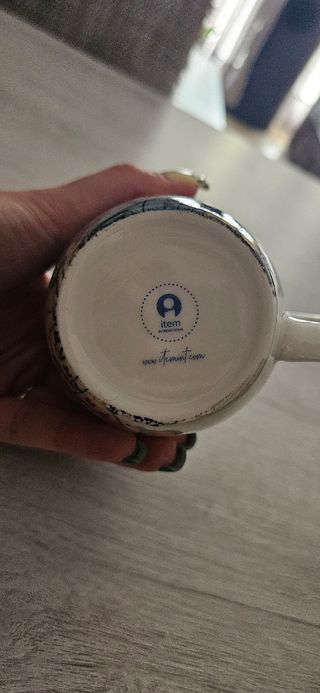 Taza té vintage mapa mundo