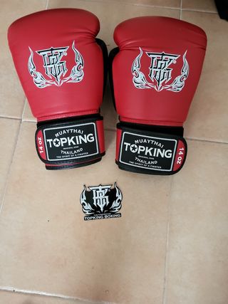 Guantes boxeo Top King 14 onz Con un par de bendas