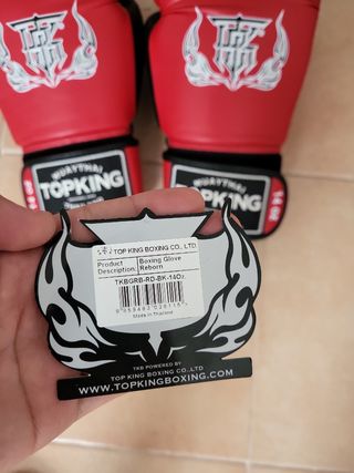 Guantes boxeo Top King 14 onz Con un par de bendas