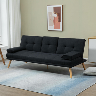 Divano Letto 3 Posti con 2 Braccioli Rimovibili e