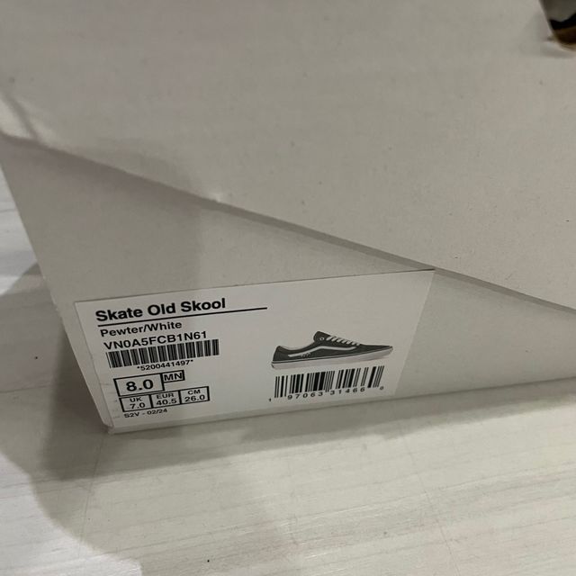 Vans Skate Old Skool Gris - 40,5