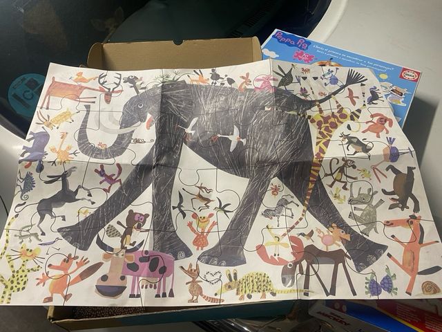 Maxi Puzzle Clementoni animales 24 piezas