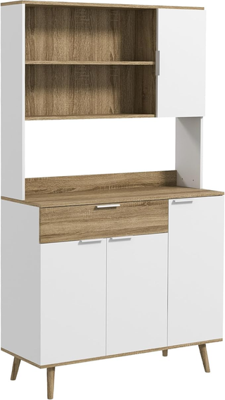 Credenza per Cucina Moderna, Alta, con Ripiani reg