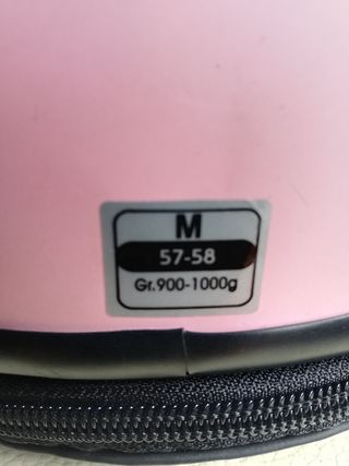 Casco moto Axo jet rosa talla M