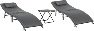 Set 2 Lettini Prendisole Richiudibili, Sdraio da G