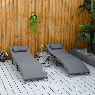 Set 2 Lettini Prendisole Richiudibili, Sdraio da G