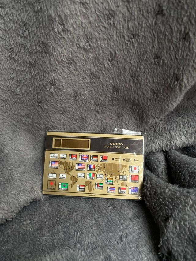 Tarjeta Seiko World Time