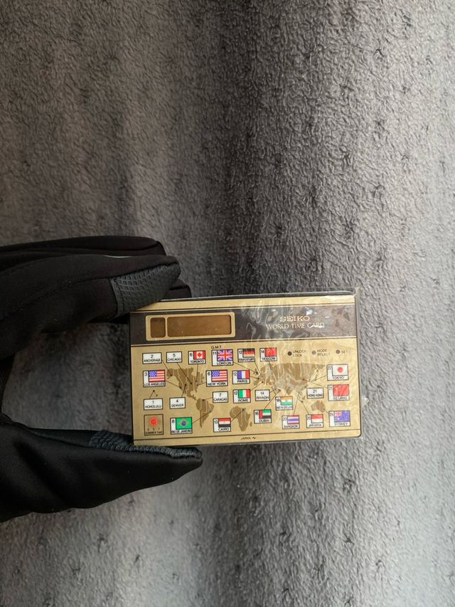 Tarjeta Seiko World Time