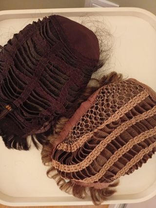 Pelucas vintage y maniqui.