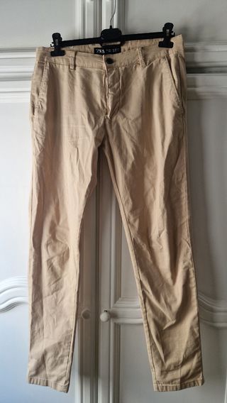 Pantalón Zara beige talla L