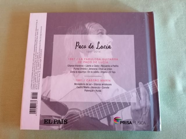 CD Paco de Lucía: La Fabulosa Guitarra