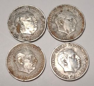 Monedas 10 céntimos 1959.