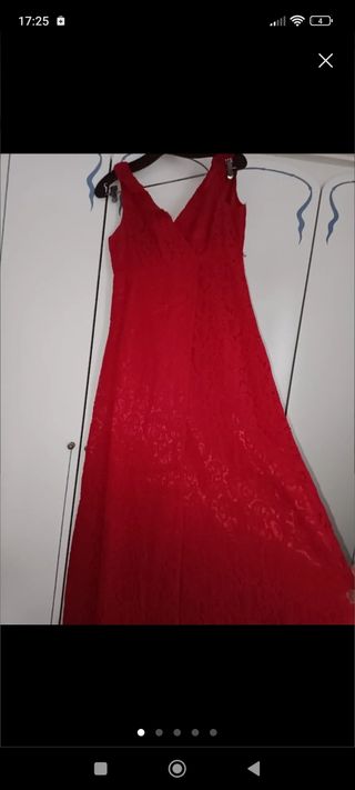 Vestido fiesta rojo Talla L